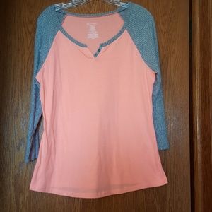 No Boundaries * Mixed style Henley jersey XL